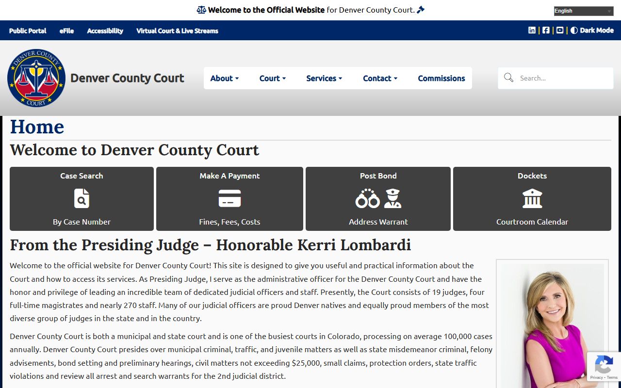 Denver warrant records municipal court portal