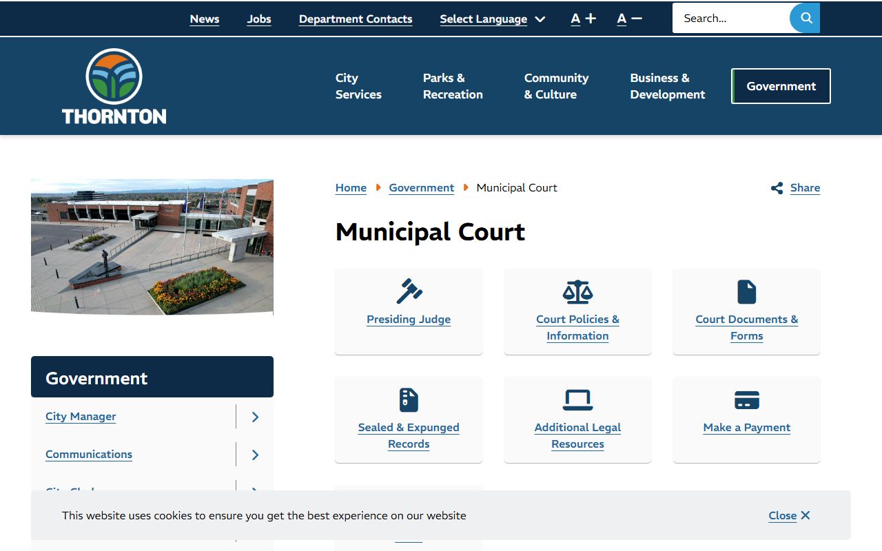 Thornton warrant records municipal court website
