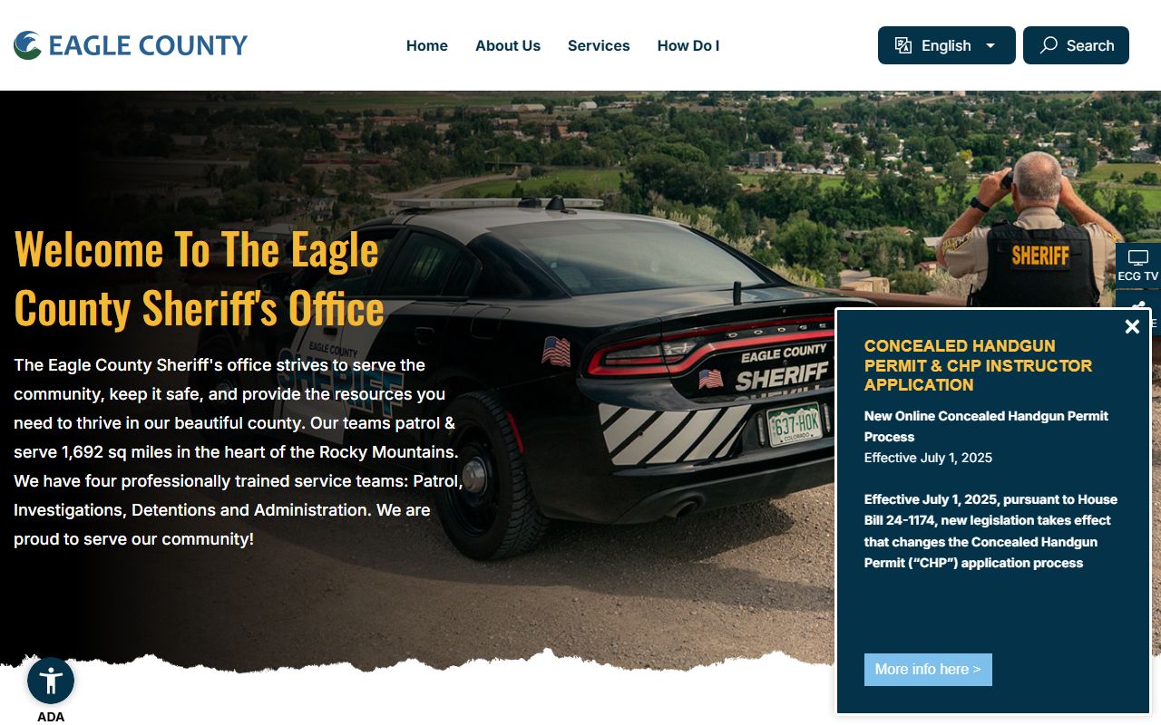 Eagle County Sheriff's Office website