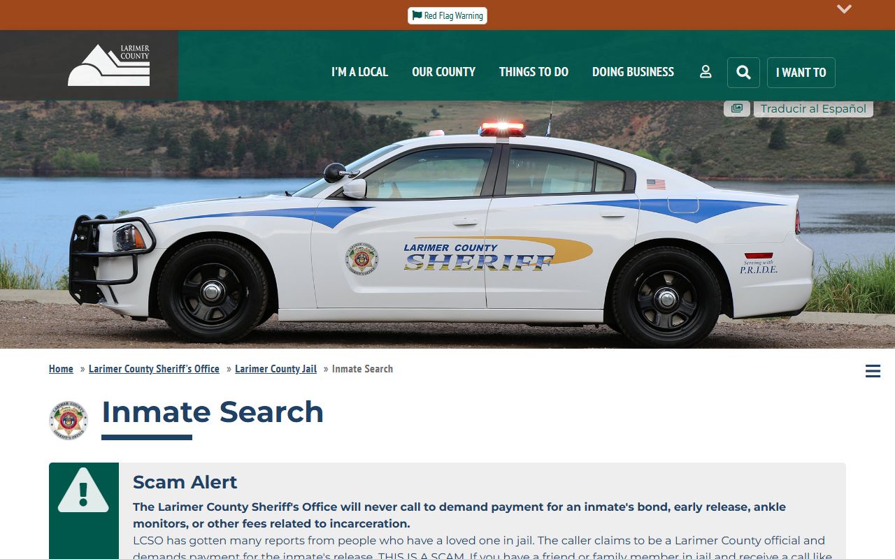 Larimer County inmate search