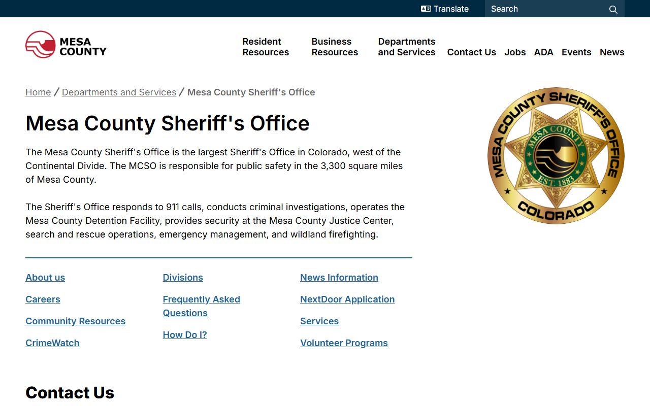 Mesa County Sheriff Office